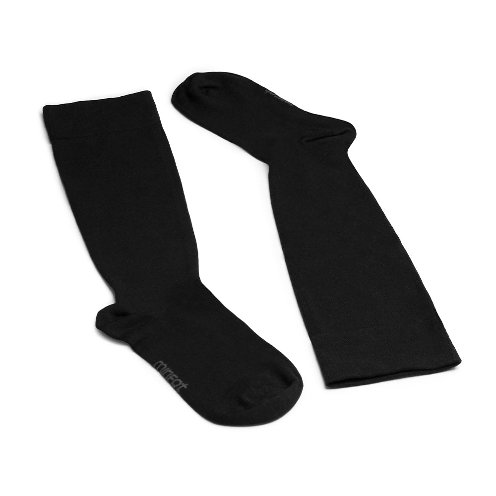 Produktbild 9 - Minfot Stödstrumpor Breda Bambu Svart 1-pack
