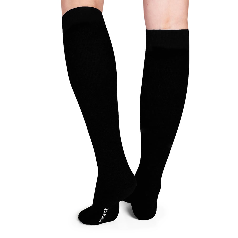 Minfot Støttestrømper Bomuld Eco Sort 5-pak