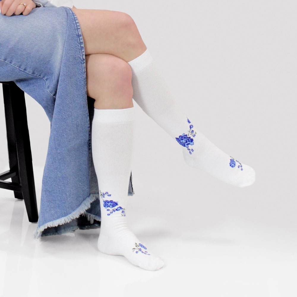 Minfot Flawless Støttestrømper Eco Bomuld Colibri 3-pak