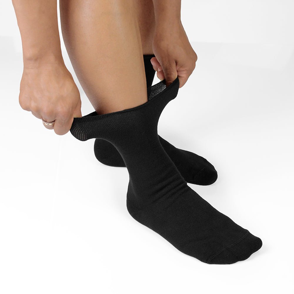 Minfot Sensitive Bambus Strømper Sort 1-pak