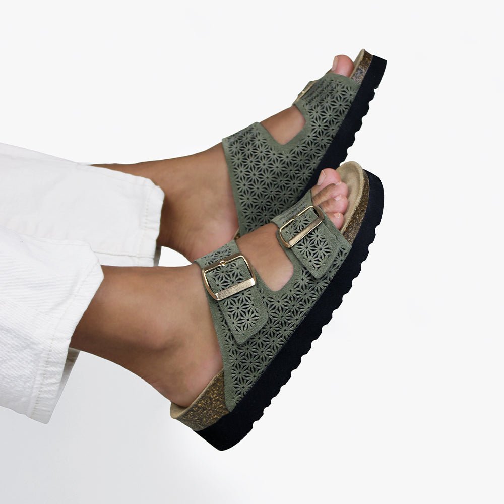 Produktbild 10 - Minfot Daisy Sandaler Dame Grøn