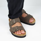 Minfot Moa Sandaler Dame Bio Ruskind Taupe