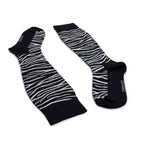 Minfot Støttestrømper Bambus Zebra Sort 1-pak