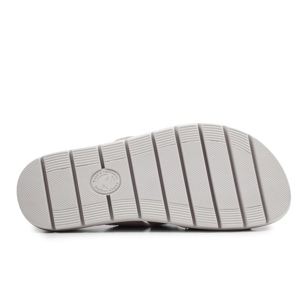 Minfot Abby Sandaler Dame Velcro Taupe