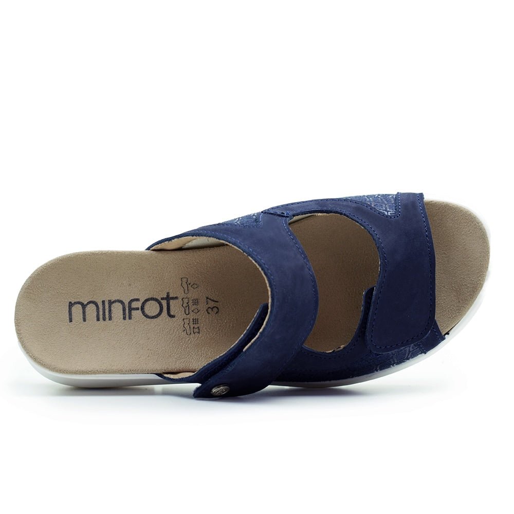 Produktbild 5 - Minfot Sandal Komfort Bea Stretch Nubuck Navy