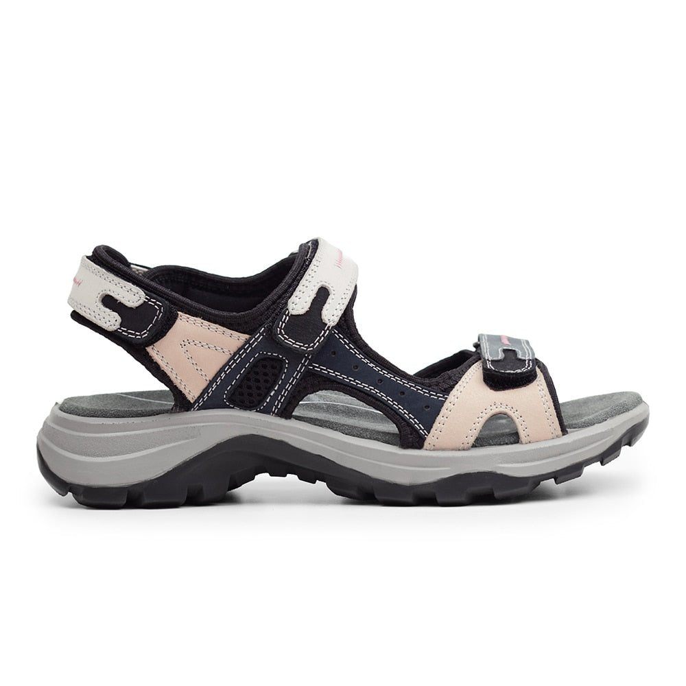 Minfot Sandaler Sandhamn Dame Nubuck Navy Pink