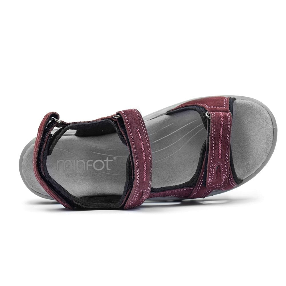 Produktbild 3 - Minfot Sandaler Torekov Dam Nubuck Röd