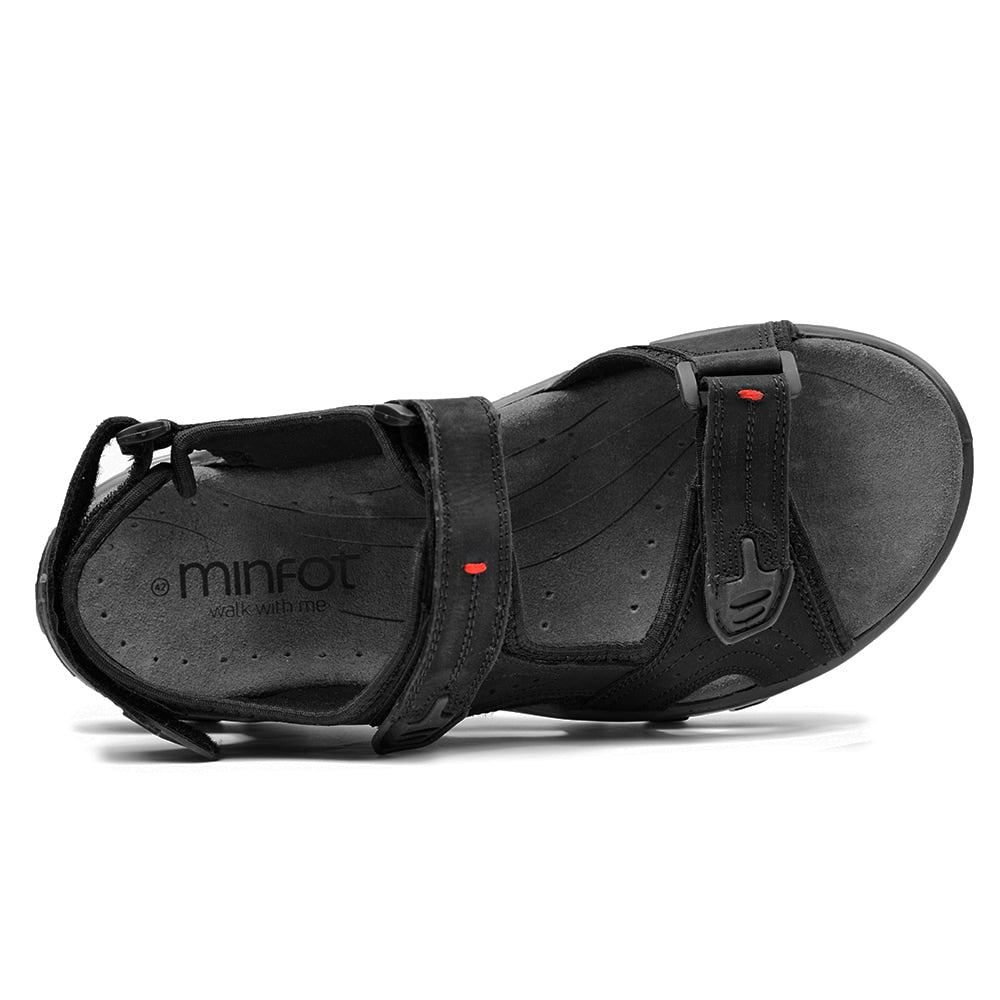 Minfot Sandaler Torekov Herre Nubuck Sort