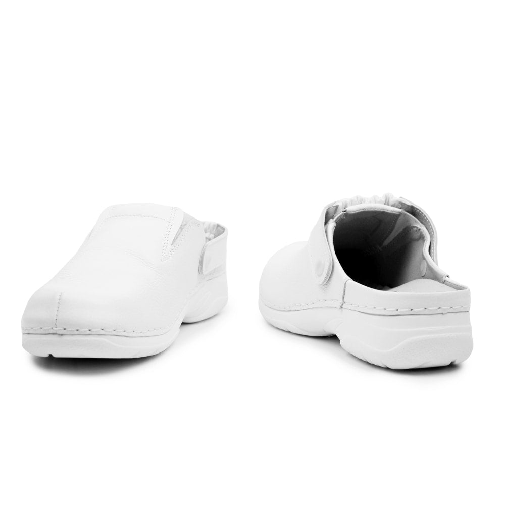 Minfot Arbejdssko Tøffel Blød Hvid