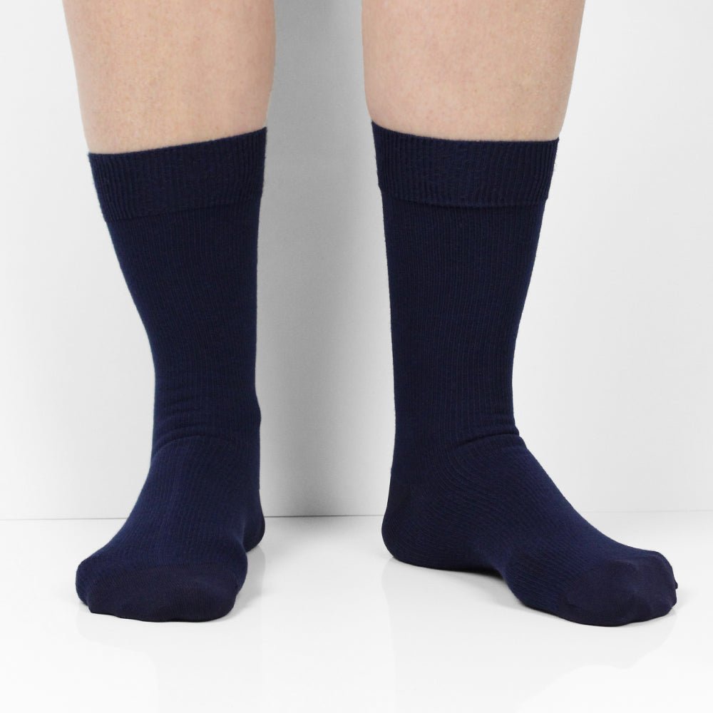 Produktbild 6 - Minfot Ankelstøttestrømper Bambus Navy 1-pack