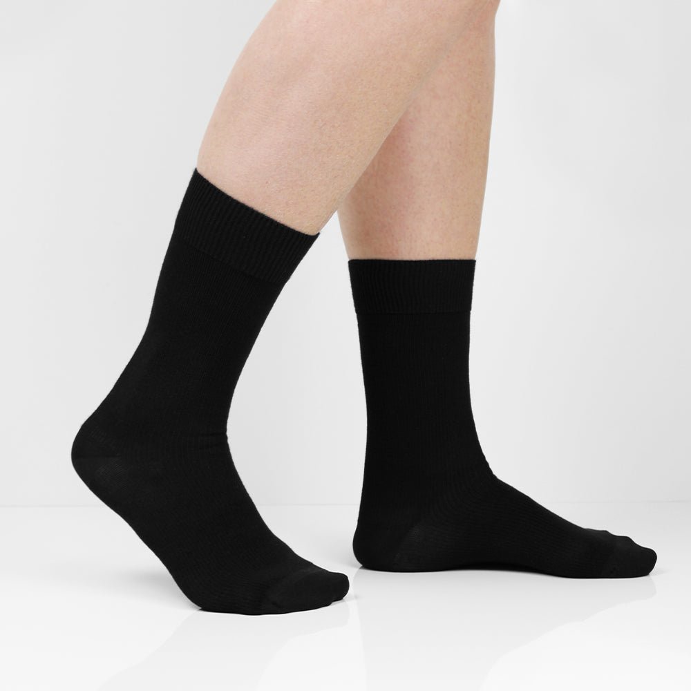 Produktbild 2 - Minfot Ankelstøttestrømper Bambus Sort 1-pack