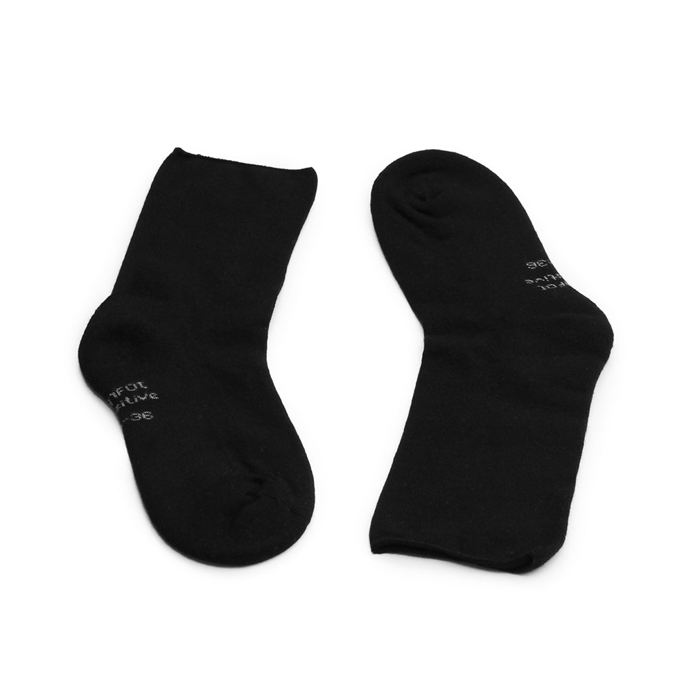Produktbild 11 - Minfot Sensitive Bambusstrømper Terry Frotté Sort 5-pak