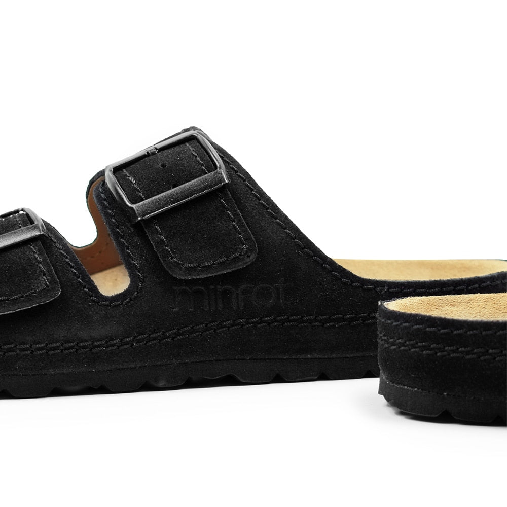 Produktbild 9 - Minfot Sandaler Voss Mocka Svart