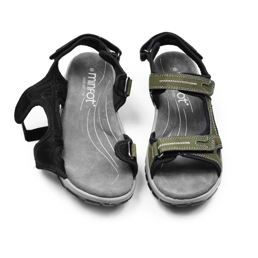Produktbild 8 - Minfot Sandaler Torekov Dam Nubuck Olivgrön