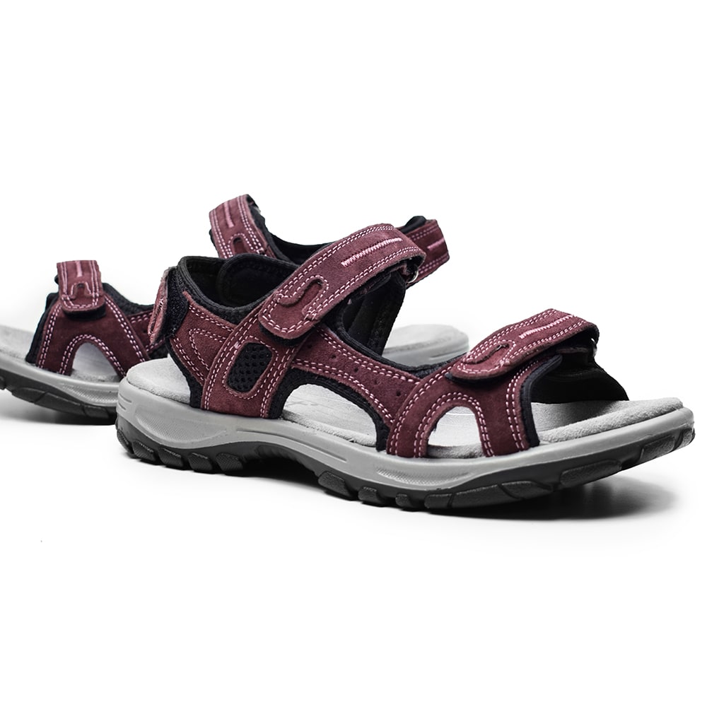 Produktbild 6 - Minfot Sandaler Torekov Dam Nubuck Röd