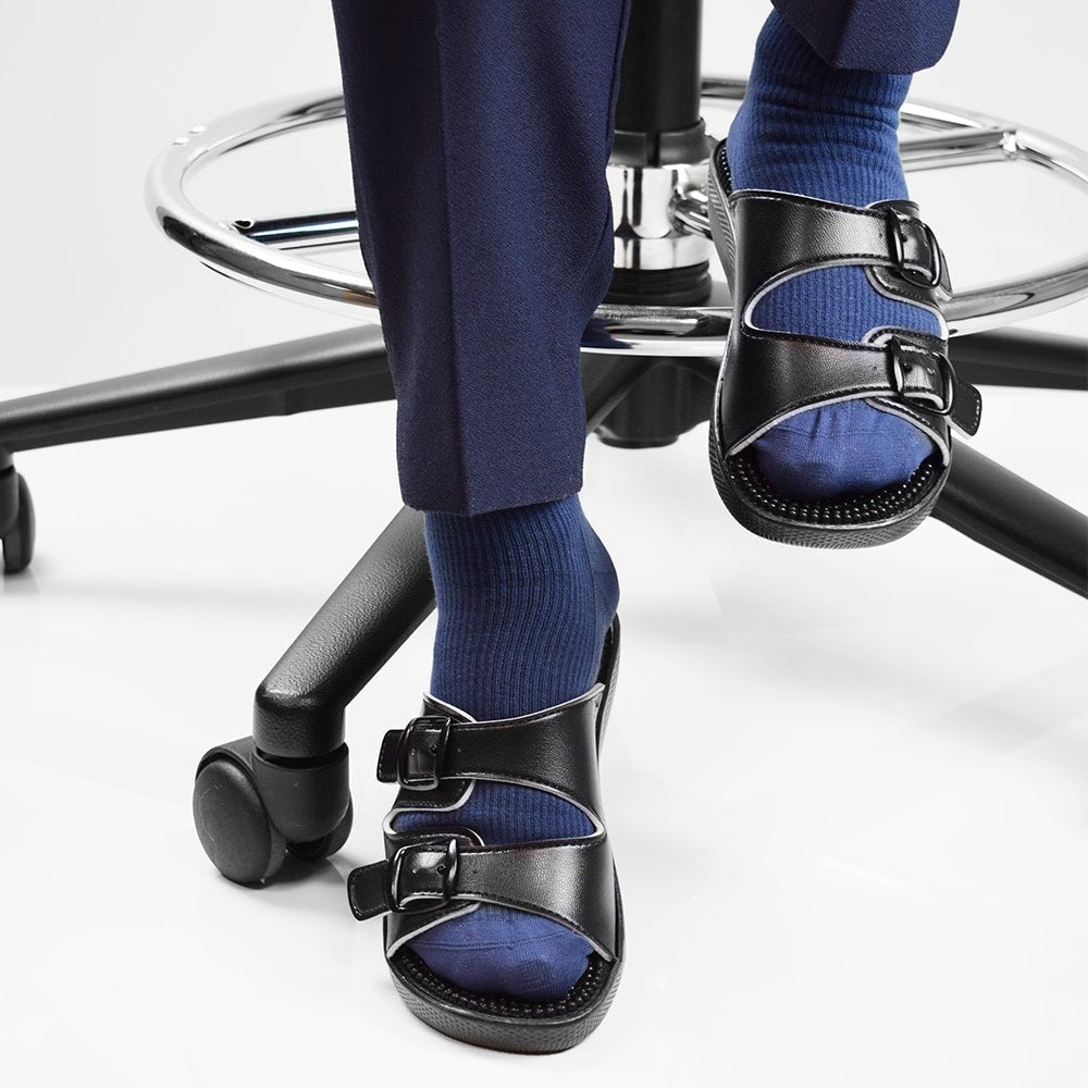 Minfot Massage Sandaler Dame Sort