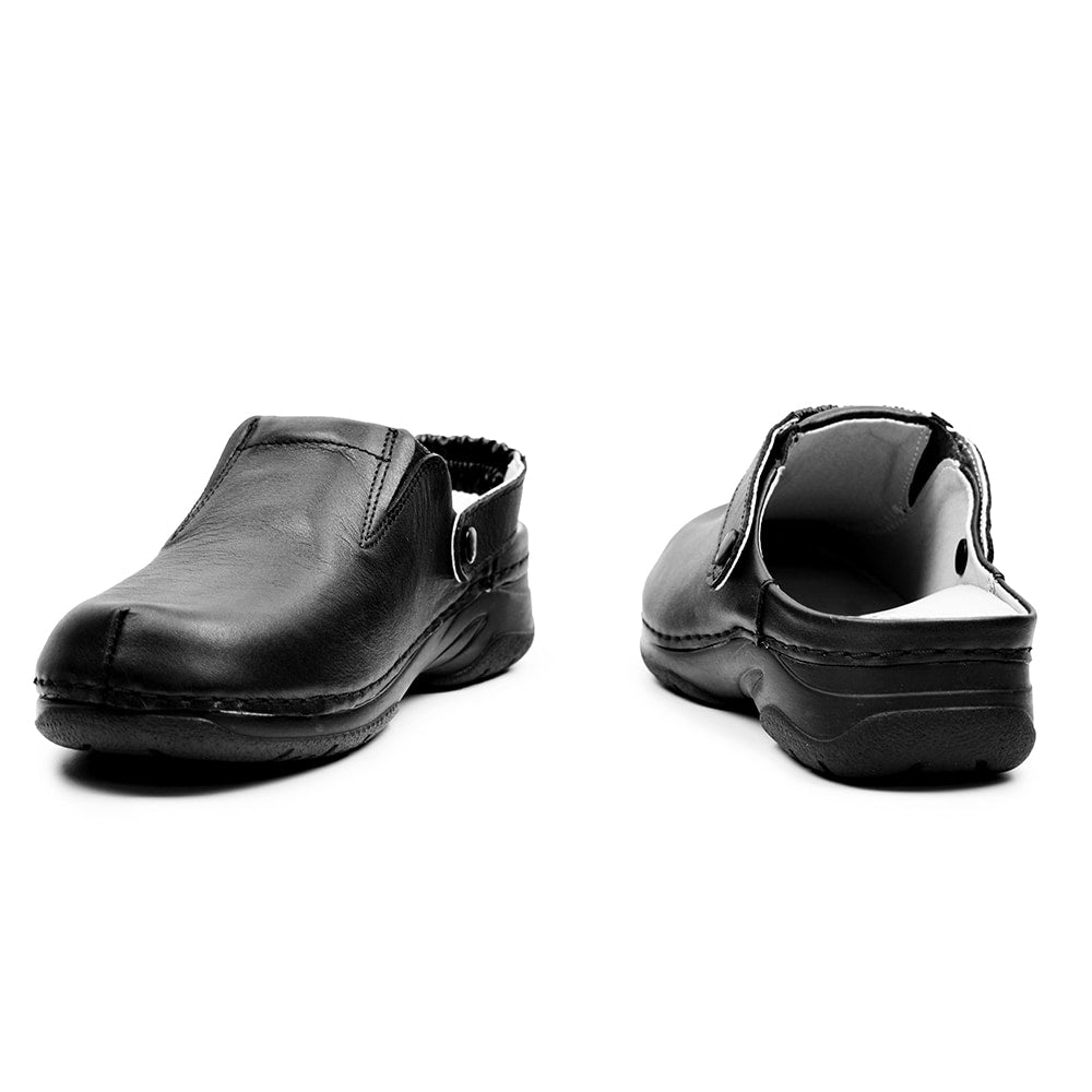 Minfot Arbejdssko Tøffel Blød Sort