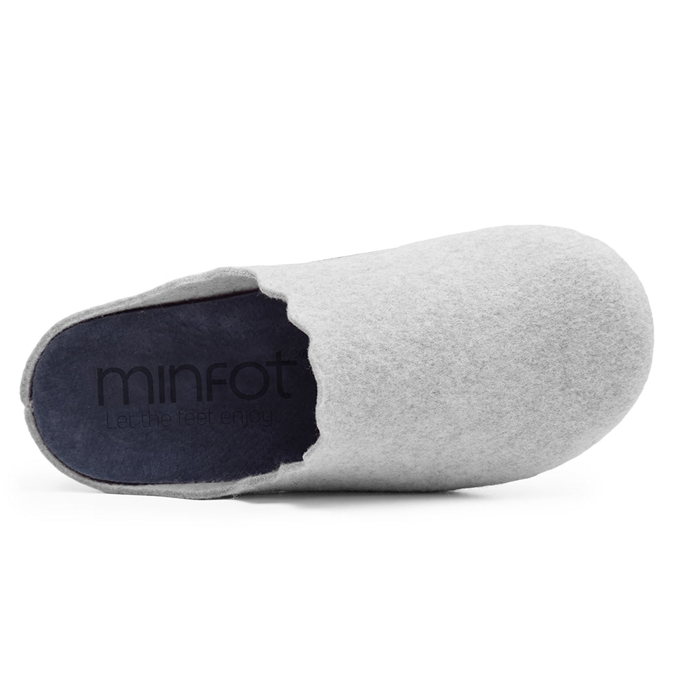 Minfot Hjemmesko Relax Dame Lysegrå