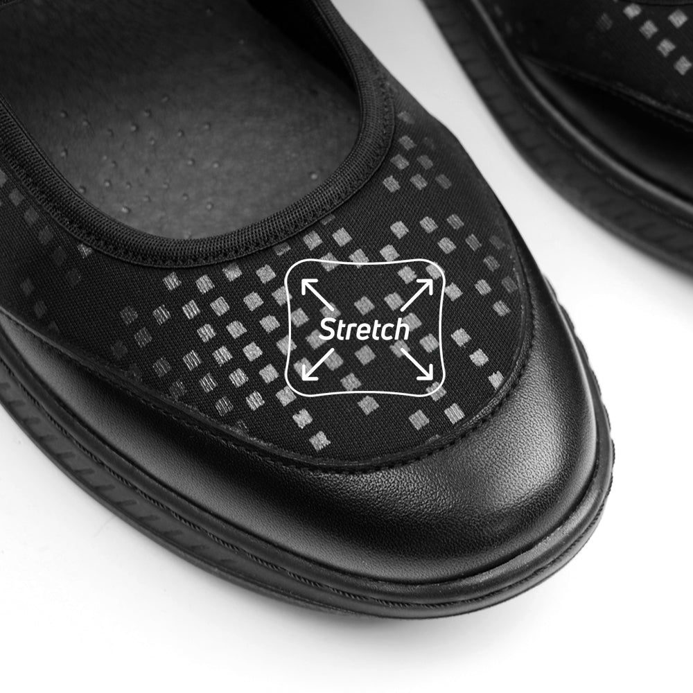 Produktbild 4 - Minfot Ebba Ballerinasko Stretch Sort