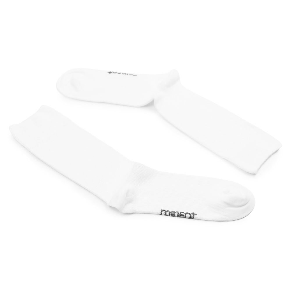Minfot Ankelstøttestrømper Bambus Hvid 1-pack