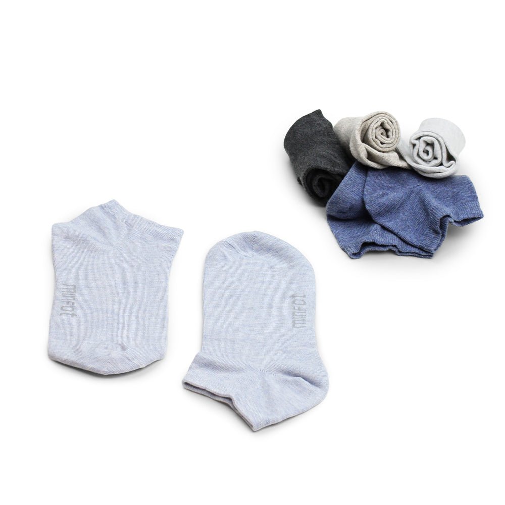 Produktbild 8 - Minfot Bambustrumpor Sneaker Sensitive Melange 5-Pack