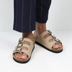 Minfot Lo Sandaler Dame Bio Læder Stone