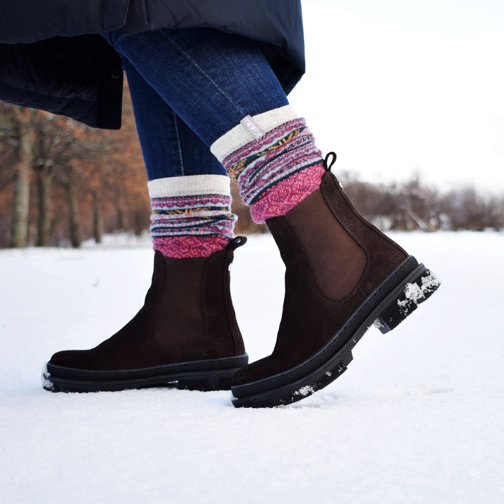 Produktbild 2 - Minfot Chelsea Boots Oslo Ruskind Mørkebrun
