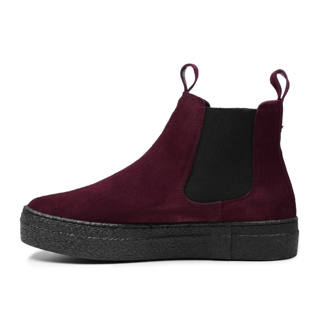 Minfot Chelsea Boots Visby Ruskind Bordeaux
