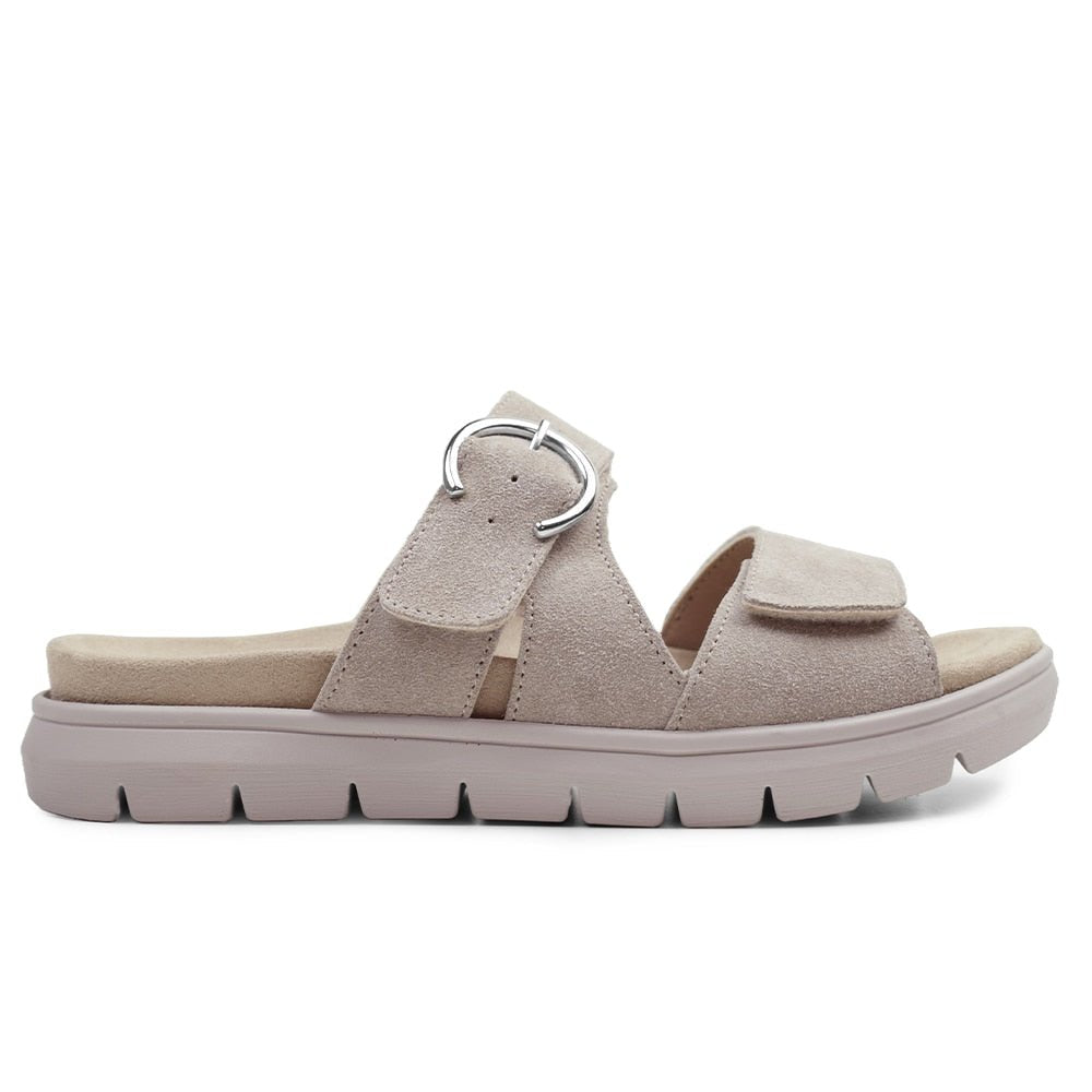 Produktbild 3 - Minfot Abby Sandaler med Klett Taupe