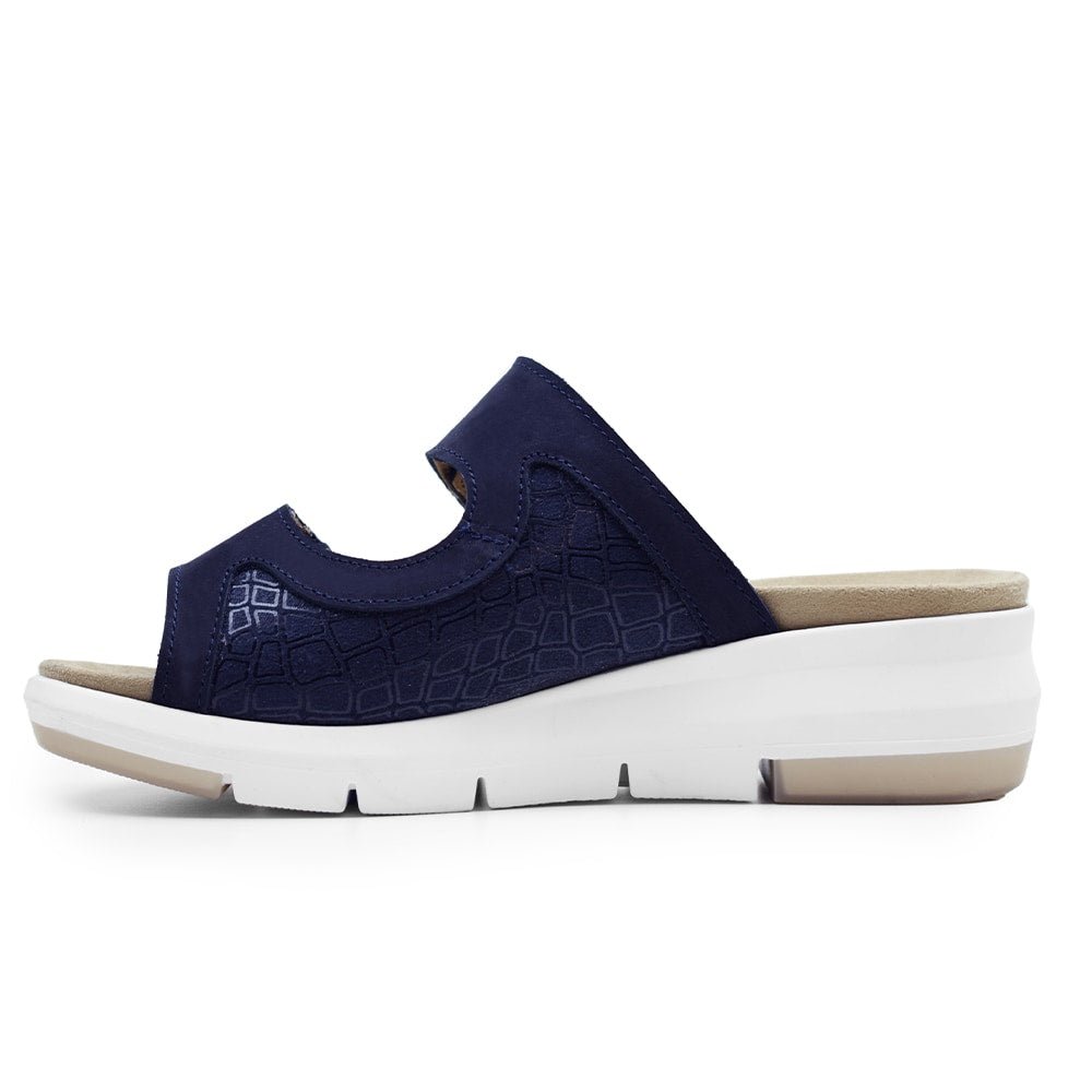 Produktbild 4 - Minfot Sandal Komfort Bea Stretch Nubuck Navy