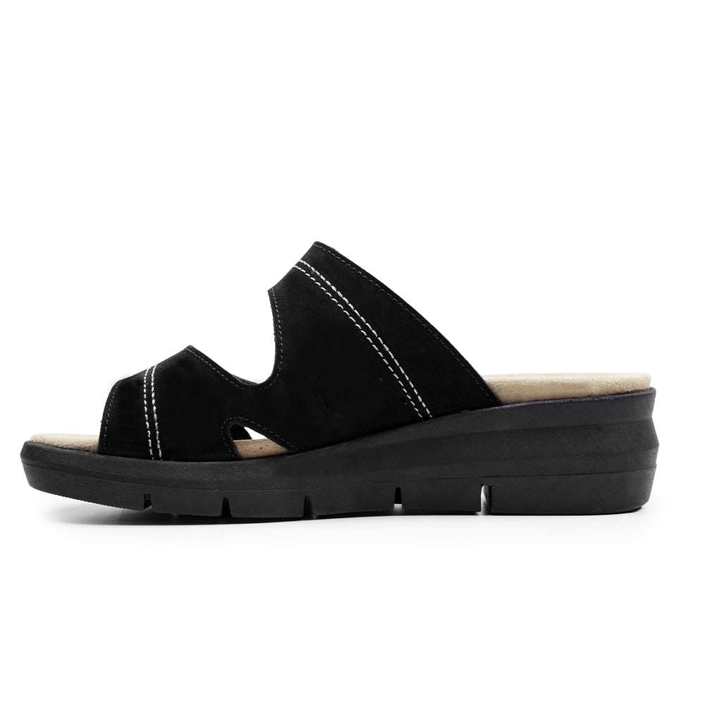 Minfot Sandal Komfort Maira Nubuck Sort