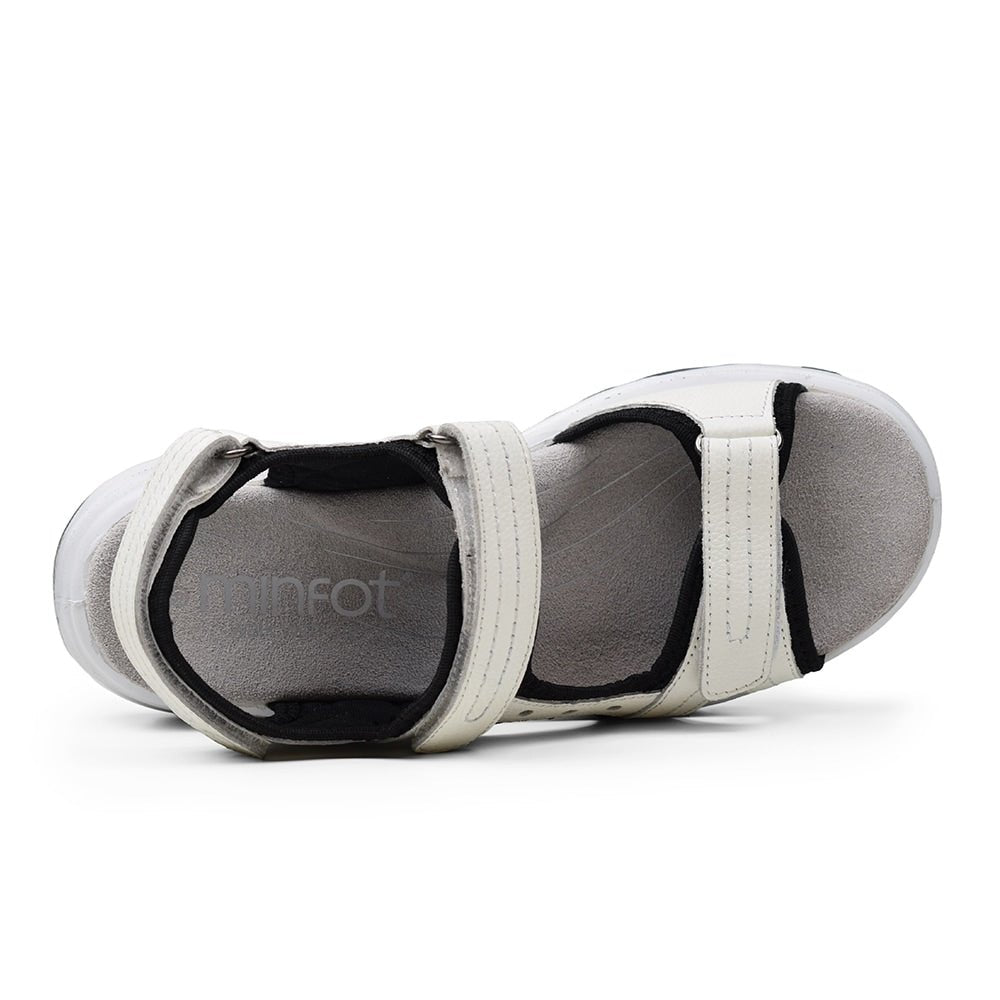 Minfot Sandaler Sandhamn Dame Læder Offwhite