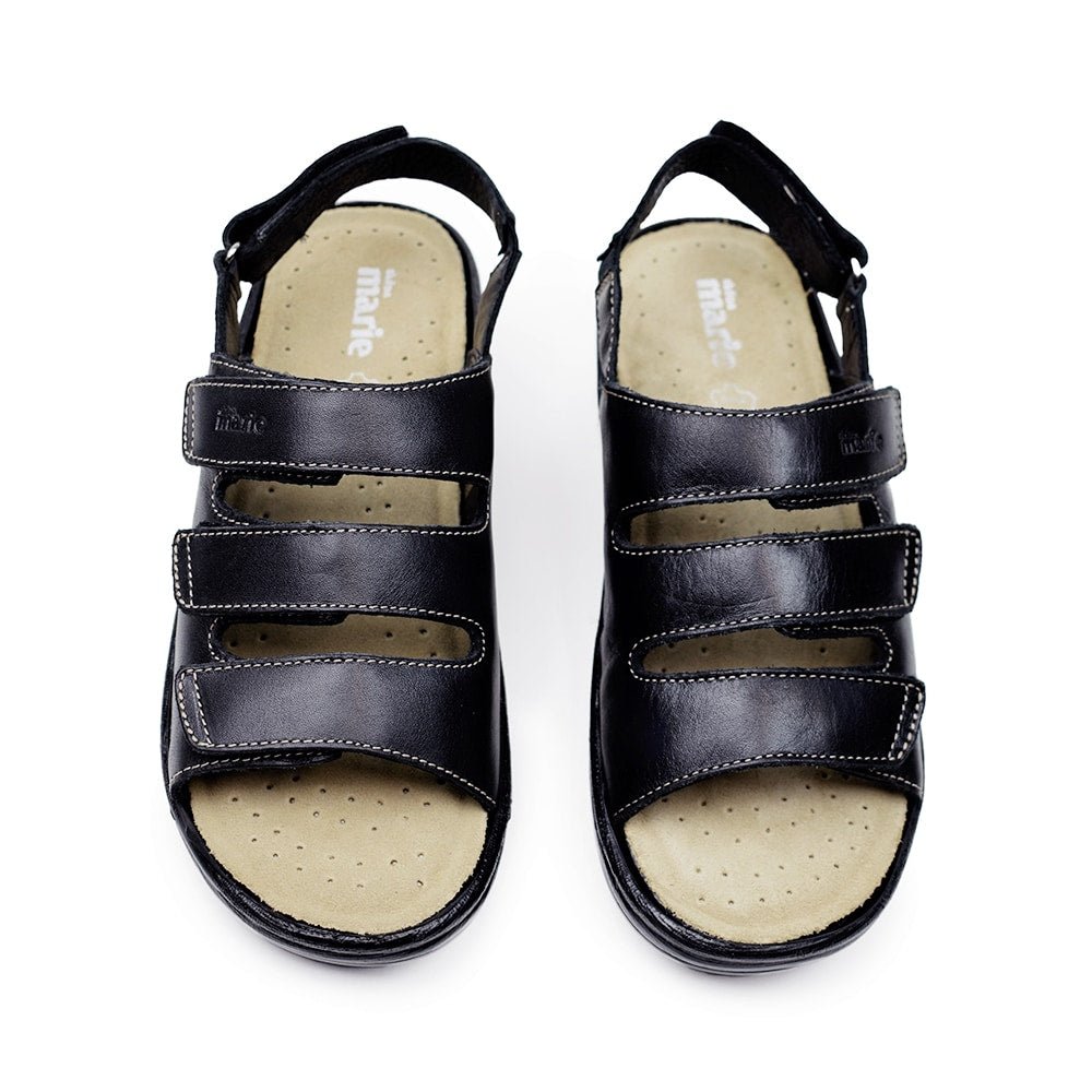 Tellus Sköna Marie Damesandaler Lola Sort