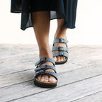 Minfot Dots Sandaler Dame Blød Bio Sort
