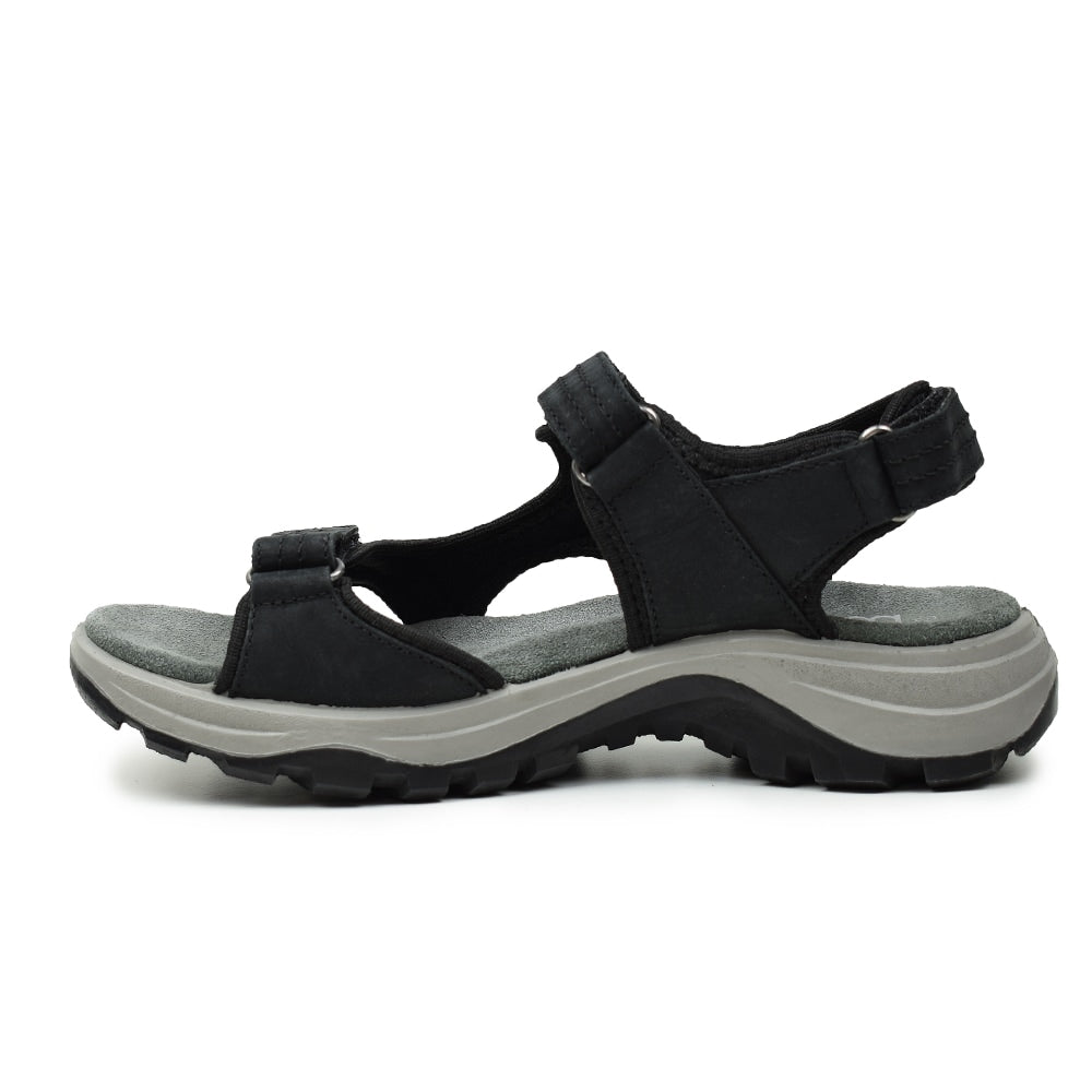 Minfot Sandhamn Sandaler Dame Nubuck Black