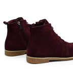 Charlotte of Sweden Ruskind Boots Amur Burgundy
