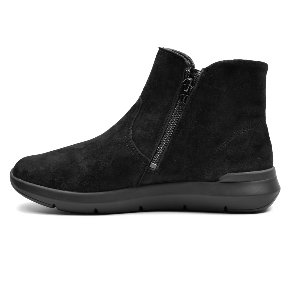 Minfot Lea Boots Stretch Lynlås Sort