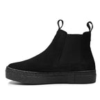 Minfot Chelsea Boots Visby Dame Ruskind Sort
