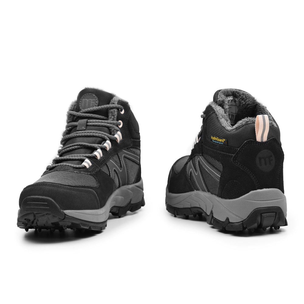 Minfot Snowgrip Pigsko Vandtæt Grå Lyserød