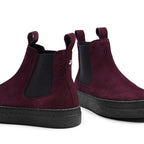 Minfot Chelsea Boots Visby Ruskind Bordeaux