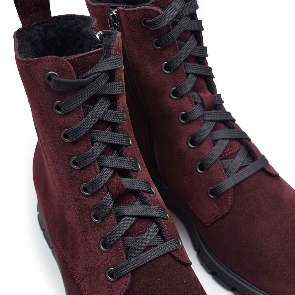 Minfot Aaltonen Vinterstøvler Grip+ Kiitos Ruskind Uld Bordeaux