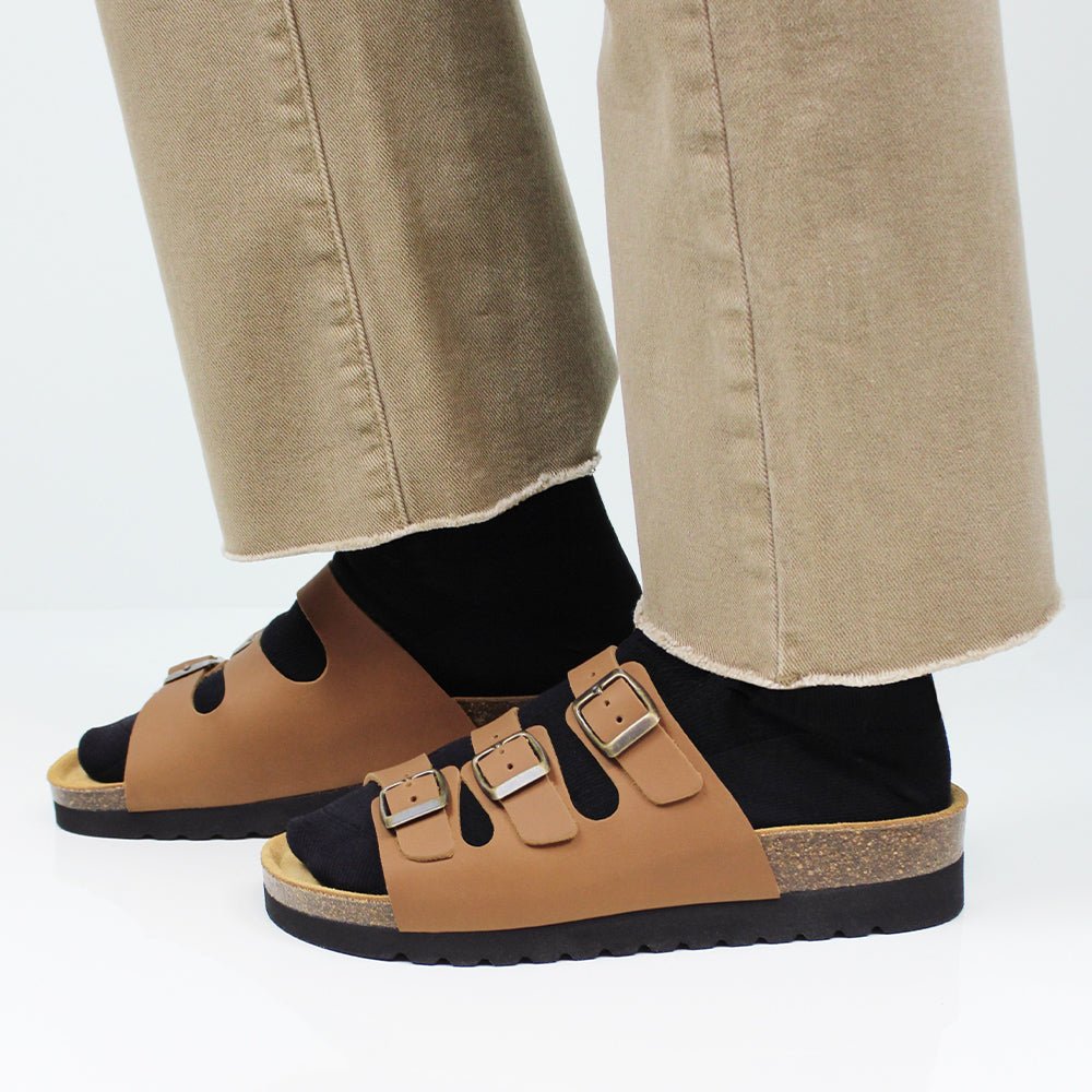 Minfot Sandaler Bio Skinn Cognac