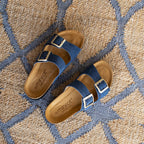 Minfot Sandaler Blød Bio Moa Ruskind Blå