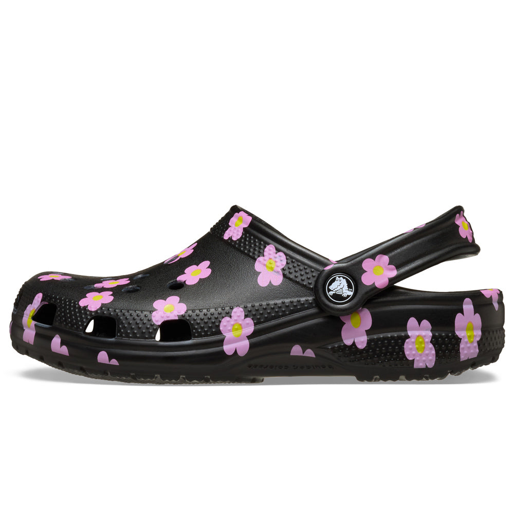 Produktbild 4 - Crocs Classic Flower Clog Unisex Black