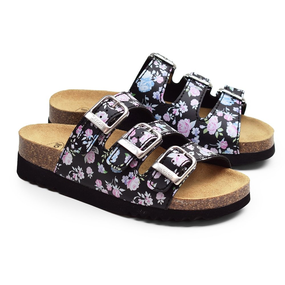 Produktbild 8 - Scholl Sandal Dam Rio Blommig Svart