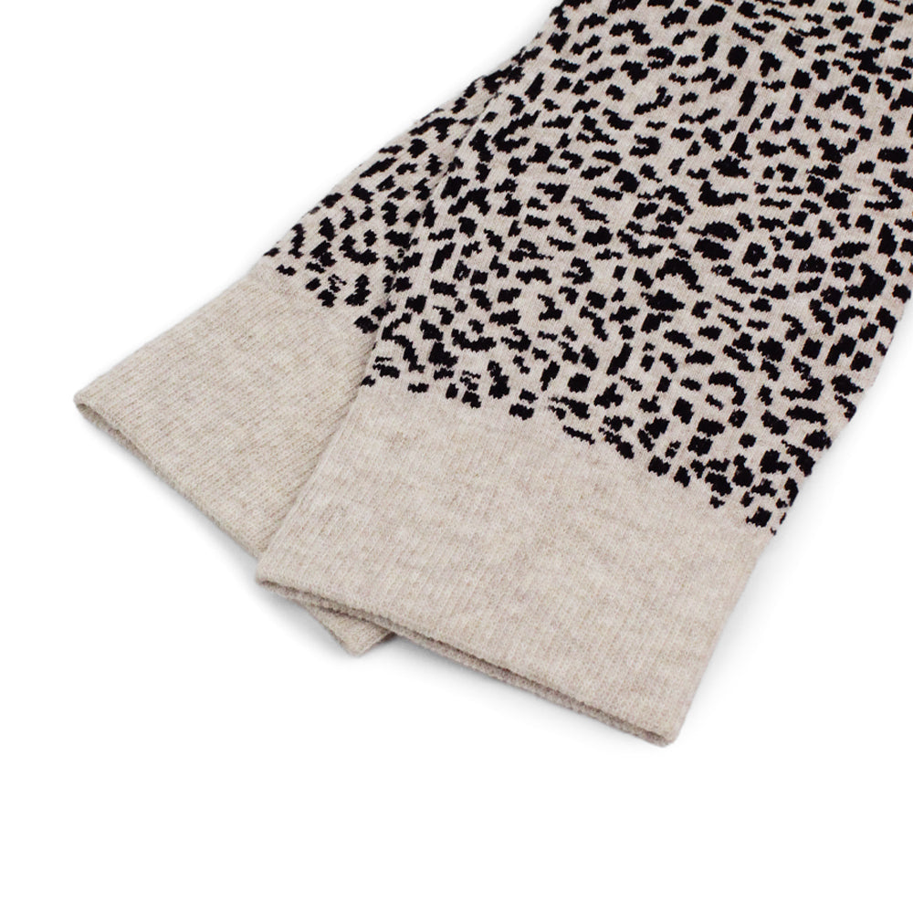 Minfot Støttestrømper Bomuld Leopard Beige 1-pak