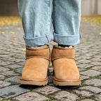 Rugged Gear Fåreskindstøvler Chestnut 
