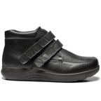 New Feet Albert Extra Brede Sko Stretch Velcro Sort