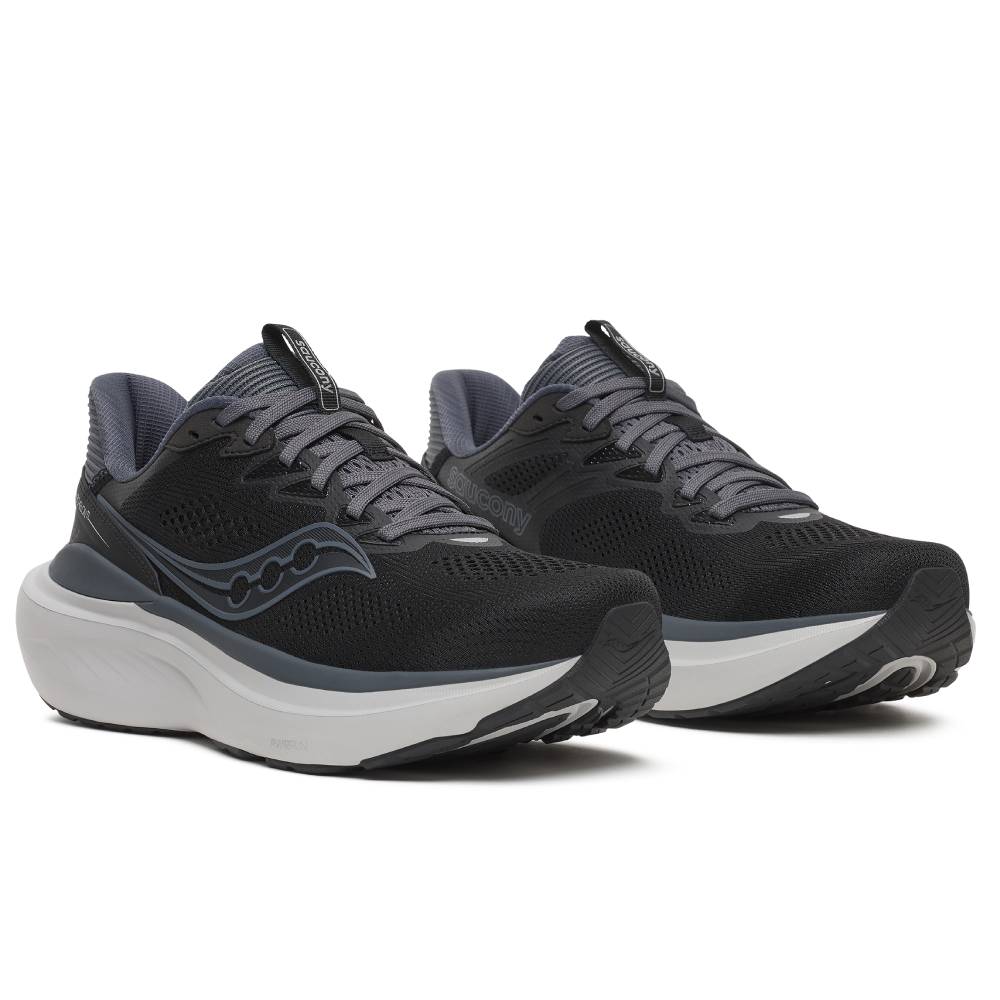 Saucony Echelon 11 Løbesko Herr Extra Bred Black Gunmetal