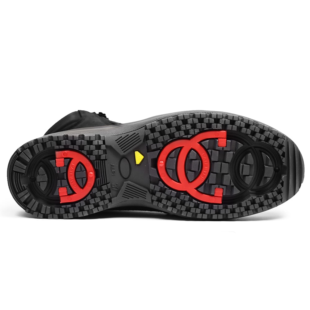 Minfot Pigsko Boden Ruskind Uld Sort